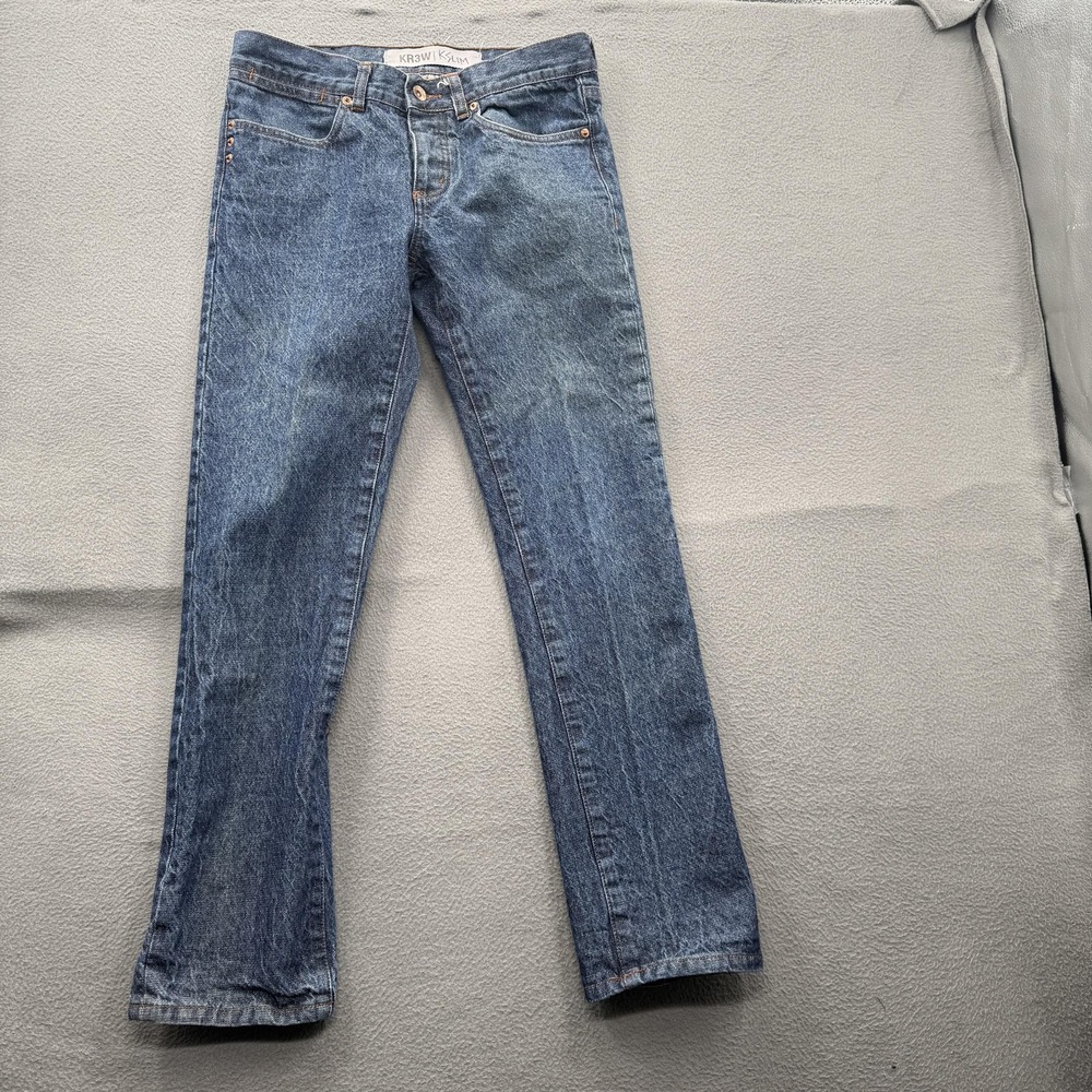 KR3W K Slim Jeans Mens 30x30 (Fits 30/29) Blue Medium Wash Slim Straight.